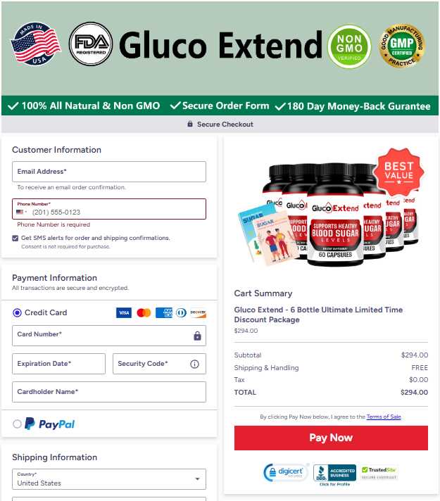 Gluco Extend Order