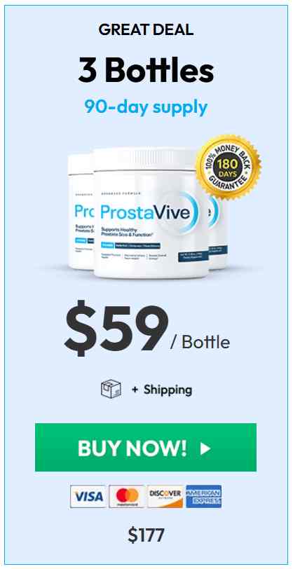Prostavive Price 3 Bottles