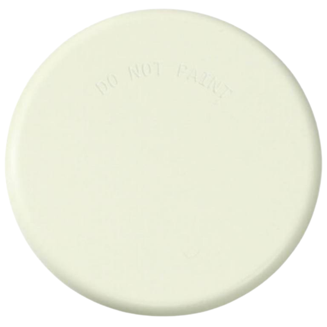 Ivory-toned designer fire sprinkler for soft, neutral interior palettes
