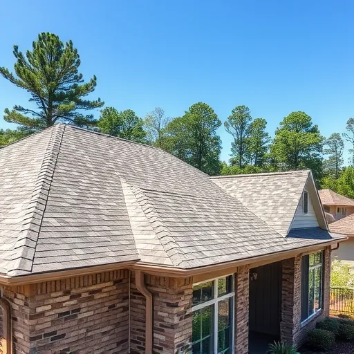 Completed roofing project showcasing craftsmanship in Trussville AL highlighting shingles and structural details