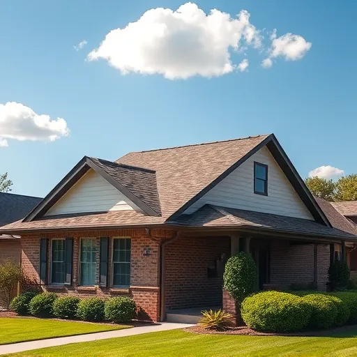 Completed roof installation in Irondale AL features a colorful shingle roof on a modern home with lush greenery.