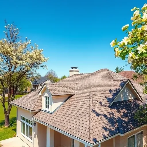 Newly completed residential roof in Pinson Alabama with detailed shingles, clean edges, and durable materials beneath sunny skies