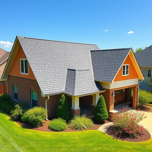 Completed roofing project in Moody AL featuring modern asphalt shingles, vibrant lawn, and inviting home colors.