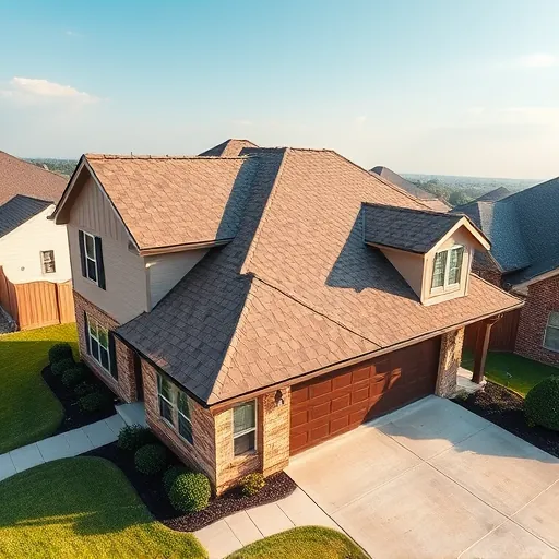 Newly installed durable shingle roof on modern suburban home in Gardendale AL with detailed texture and pristine appearance