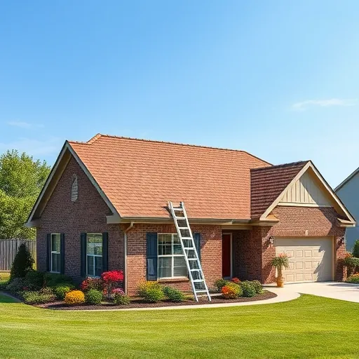 Recently completed residential roof in Margaret Alabama with high-quality asphalt shingles, green lawn and landscaping