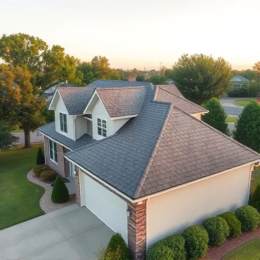 Newly completed residential roof with detailed shingles and clean edges on a suburban home in Inverness Alabama.