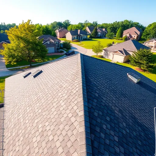 Completed residential asphalt shingle roof with precise alignment and modern gable design in Moody Alabama neighborhood