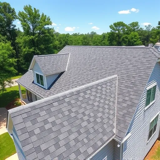 Completed roofing project in Trussville AL showcasing detailed craftsmanship and design elements without any people.
