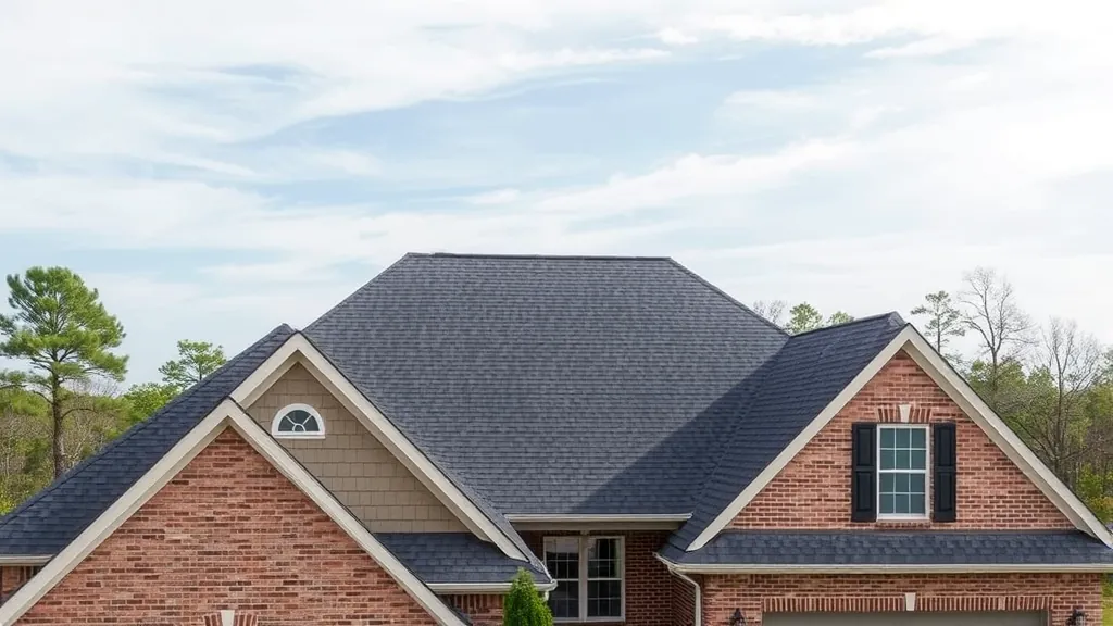 Roofing installation in Forestdale, AL with workers and materials visible on the site.