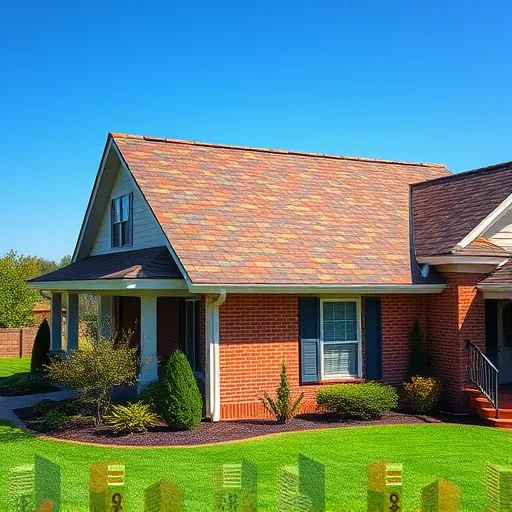 Completed roofing project in Roebuck AL showcasing vibrant shingle roof, well-maintained yard and clear blue sky.
