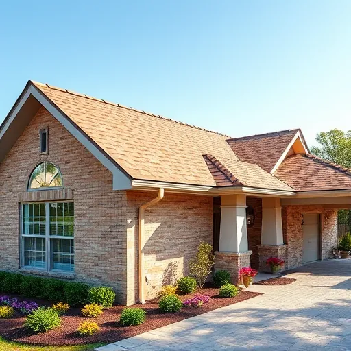 Completed roofing installation in Inverness AL featuring a contemporary home with rich asphalt shingles and vibrant landscaping.