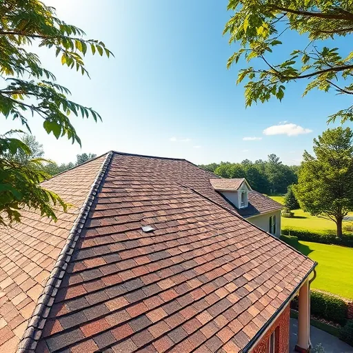 Close-up of a newly installed residential roof in Greystone, AL, showcasing quality asphalt shingles and meticulous craftsmanship.