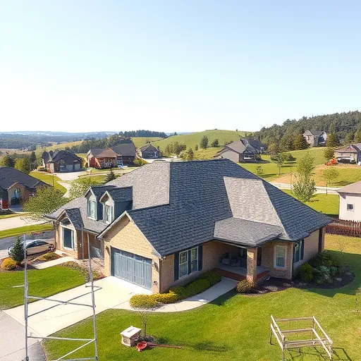 Freshly installed asphalt shingle roof in Trussville, Alabama on a suburban home with lush yard and neighborhood scenery.