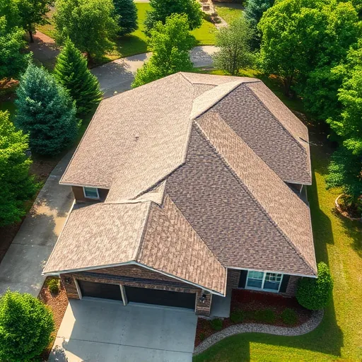 Recently completed residential roof installation in Fultondale Alabama showing detailed shingles, textured craftsmanship, and lush landscaping