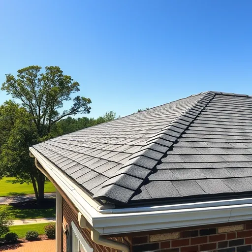 Newly installed residential roof in Trussville AL featuring detailed trusses and aligned asphalt shingles in a sunny neighborhood.