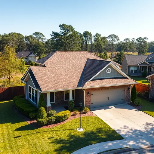 Completed residential roof installation in McCalla Alabama featuring durable asphalt shingles on a modern suburban home with lush landscaping