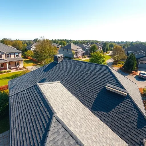 Completed residential roof installation in Trussville AL showcases detailed asphalt shingles, aligned edges, and lush neighborhood setting.