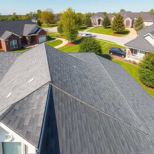 Finished residential roof with shingles in Morris Alabama showing durable materials, vents, flashing, and suburban background