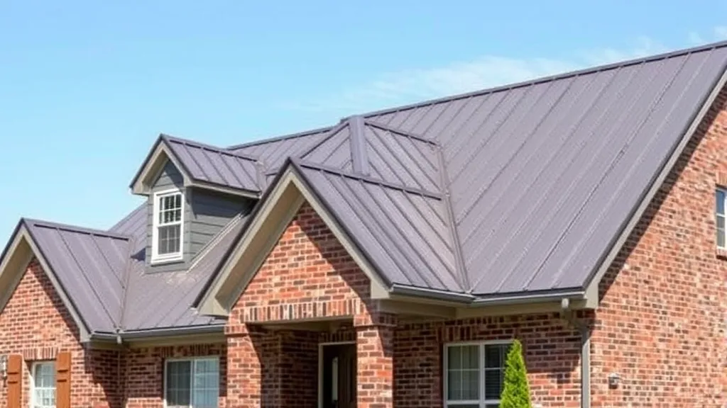 Metal Roof Replacement project showcasing skilled workers in Trussville AL with new roofing materials.
