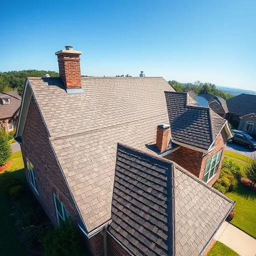 Completed roofing project in Homewood AL showcasing high-quality shingles, elegant details, and a picturesque suburban setting.