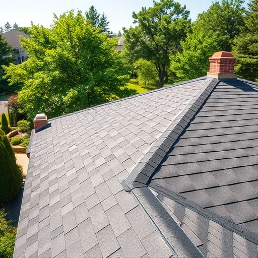Freshly waterproofed residential roof in Trussville Alabama showing seamless membrane application, detailed textures, and lush surroundings
