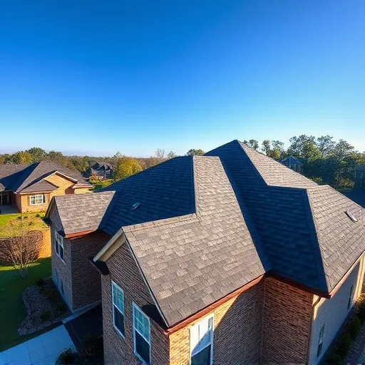 Newly installed asphalt shingle roof on a suburban home in Pleasant Grove AL with detailed craftsmanship and natural surroundings