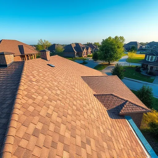 Finished residential roof with earthy asphalt shingles, wooden trusses, vents, and flashing in Liberty Park AL neighborhood