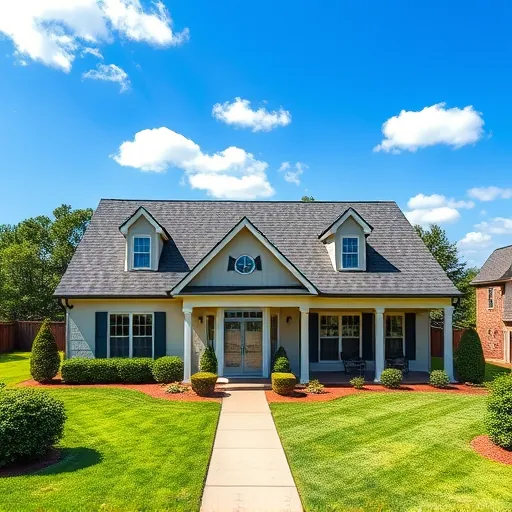 Completed roofing installation on a modern home in Remlap AL with pristine asphalt shingles and vibrant landscaping.