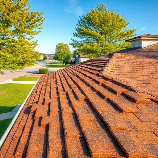 Close-up of a completed residential roof in Irondale Alabama with textured asphalt shingles, clean edges, gutters, and vents in a suburban neighborhood