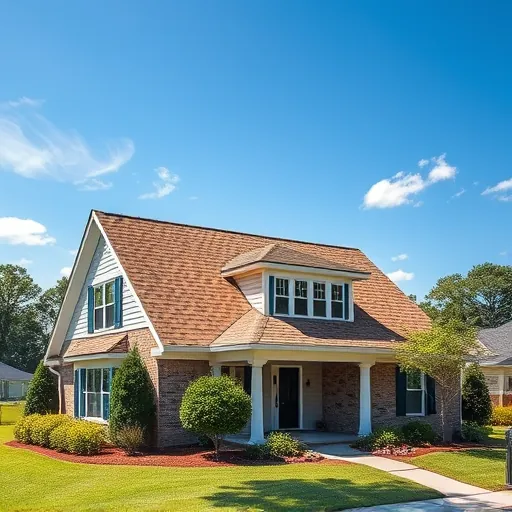 Completed roofing project in Inverness, AL featuring a high-quality shingle roof and charming two-story home with landscaping.