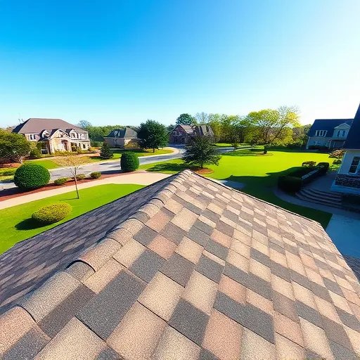 Recently completed residential asphalt shingle roof in Hoover Alabama with detailed craftsmanship and a lush suburban yard