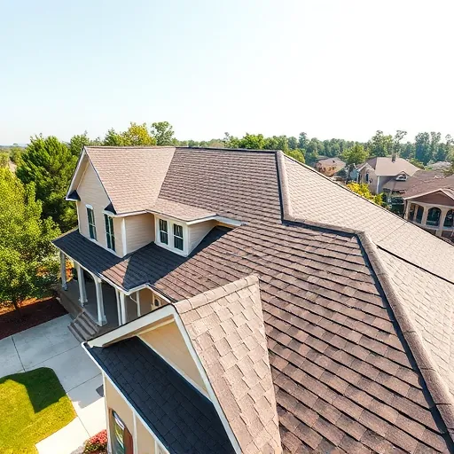 Freshly installed residential roof with asphalt shingles on modern home in Odenville AL, showcasing quality craftsmanship and design