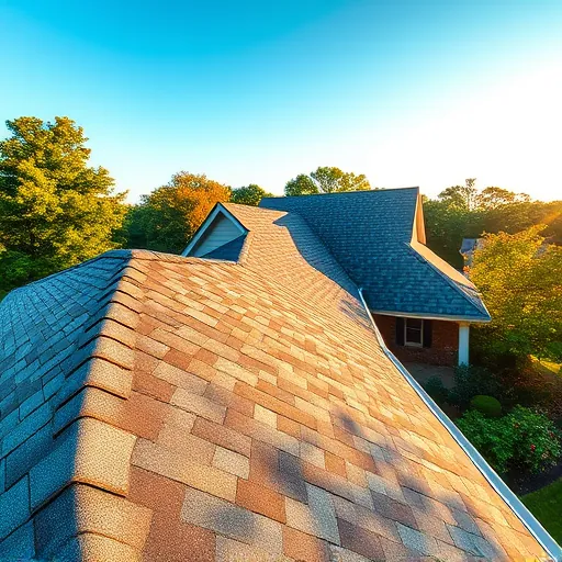 Completed roofing project in Leeds AL features a quality asphalt shingle roof in gray tones under a blue sky.