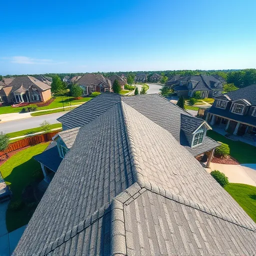 Freshly completed residential roof with textured asphalt shingles, flashing, and detailed craftsmanship in Liberty Park AL