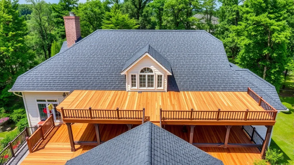 Roof Decking Replacement projects in Trussville AL with workers installing new decking on a residential home