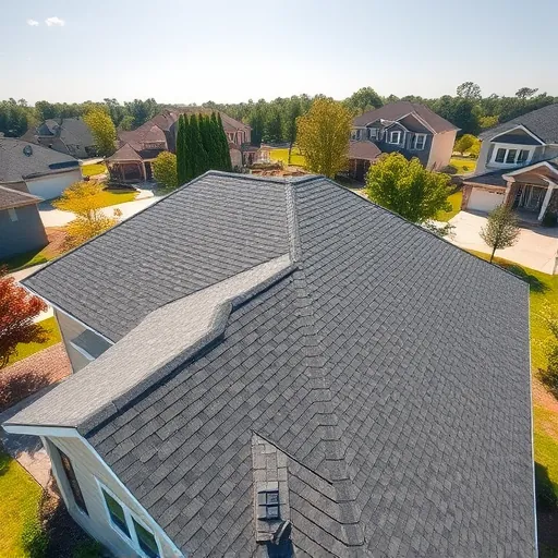 Recently replaced hail-damaged asphalt shingle roof on a residential house in Trussville Alabama with clean edges and detailed shingles