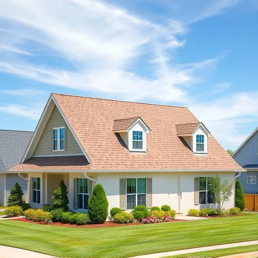 Freshly completed residential roof with durable neutral shingles on a suburban home in Hueytown AL under sunny skies.