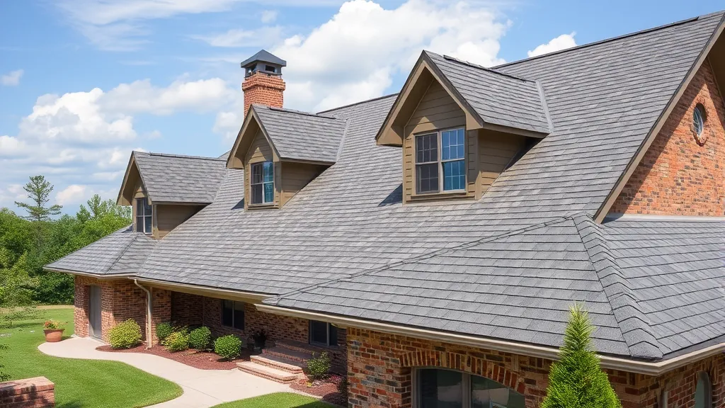 Roofing in Remlap, AL showcasing a new shingle installation on a residential home.