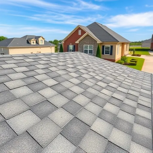 Newly replaced roof with high-quality slate gray shingles, pristine edges, in a suburban Trussville Alabama home under blue sky