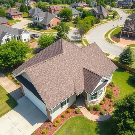 Freshly completed asphalt shingle roof on a modern home in Hueytown with earthy tones and neat suburban landscape.