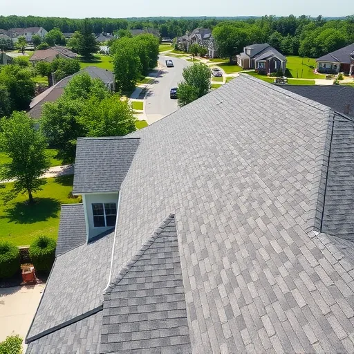 Completed residential roof installation in Trussville AL showcasing modern design and quality materials in a serene neighborhood.