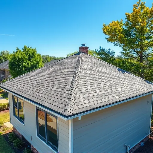 Completed residential roof installation in Hoover AL, featuring sleek shingles and a well-maintained suburban setting.