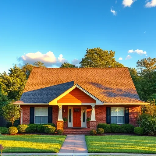 Completed roofing project in Margaret, AL featuring a vibrant home with a high-quality asphalt shingle roof and manicured yard.
