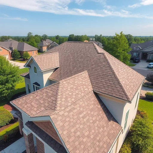 Completed roofing in Trussville AL showcasing elegant design and sturdy construction against a clear sky.
