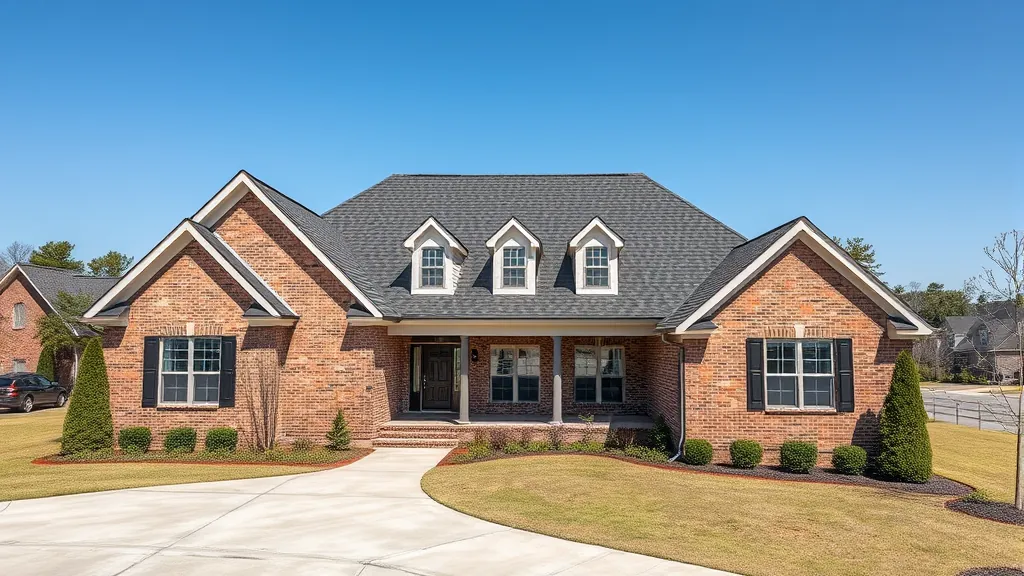 Roofing services in Roebuck, AL with workers installing shingles on a residential building