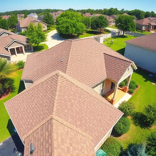 Freshly installed asphalt roof on a modern home in Pleasant Grove AL, showcasing craftsmanship and vibrant landscaping.