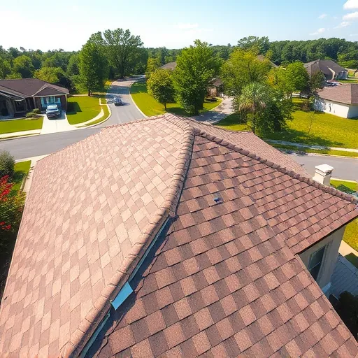 Completed residential roof installation in Trussville AL with sleek shingles, highlighting craftsmanship in a sunny neighborhood.