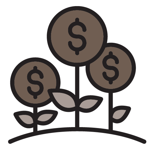 money flowers icon