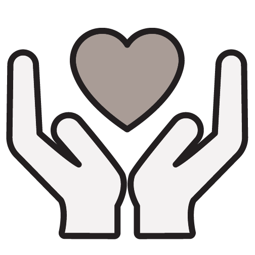 heart in hands icon