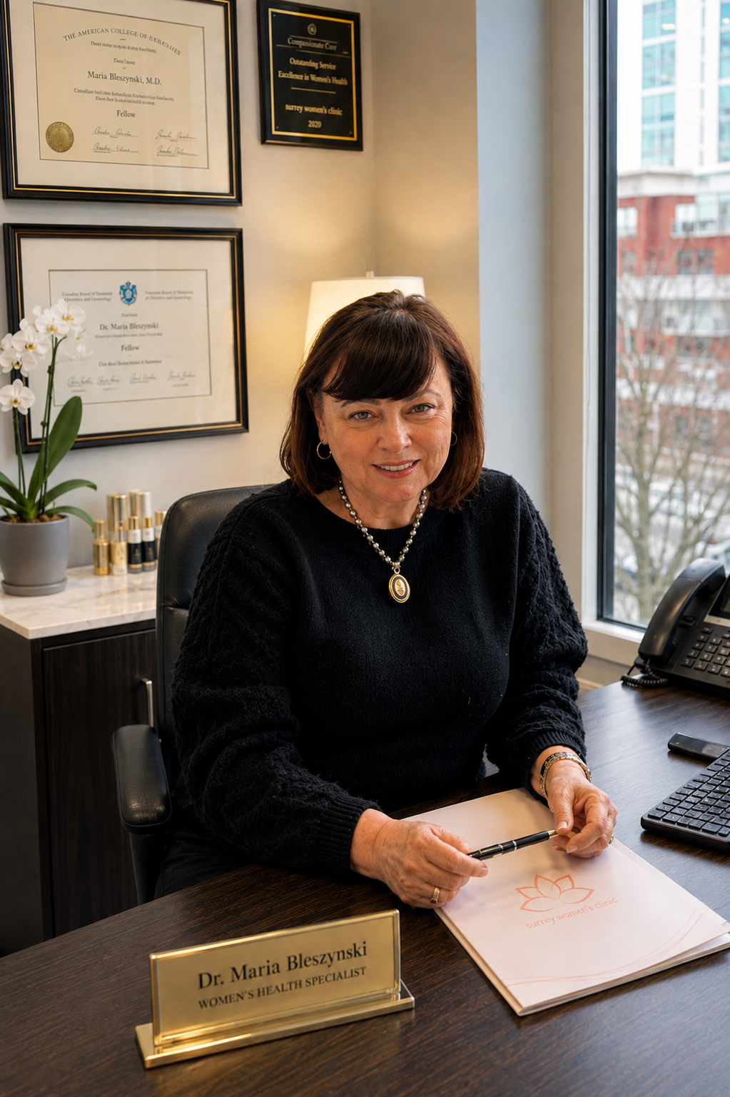 Dr. Maria Bleszynski, physician at Surrey Women’s Clinic